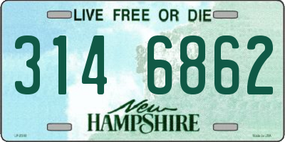 NH license plate 3146862