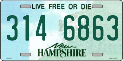 NH license plate 3146863