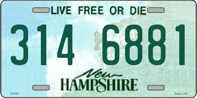 NH license plate 3146881