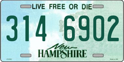 NH license plate 3146902