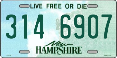NH license plate 3146907