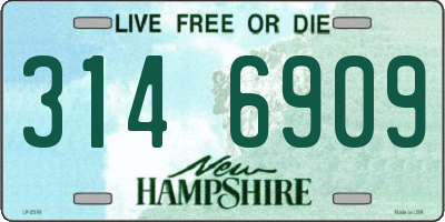 NH license plate 3146909
