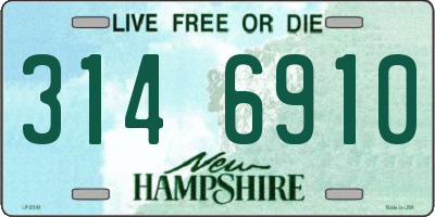 NH license plate 3146910
