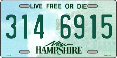 NH license plate 3146915