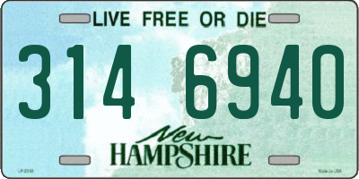 NH license plate 3146940