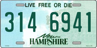 NH license plate 3146941