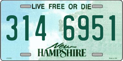NH license plate 3146951