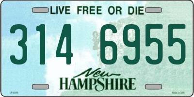 NH license plate 3146955