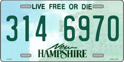 NH license plate 3146970