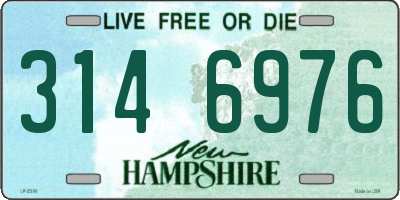 NH license plate 3146976