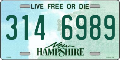 NH license plate 3146989