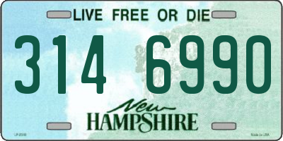 NH license plate 3146990
