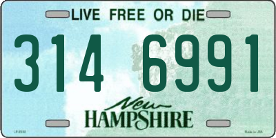 NH license plate 3146991