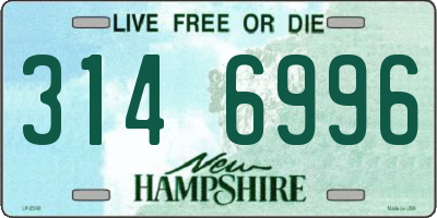 NH license plate 3146996