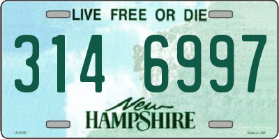 NH license plate 3146997