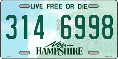 NH license plate 3146998