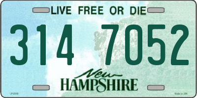 NH license plate 3147052