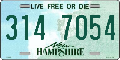 NH license plate 3147054