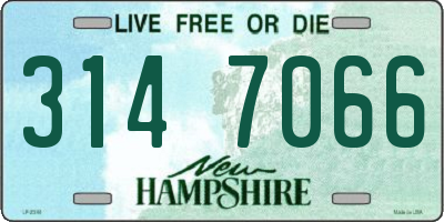 NH license plate 3147066