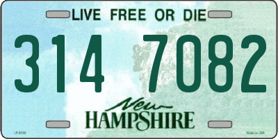 NH license plate 3147082