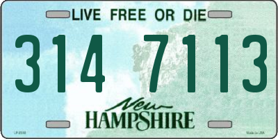 NH license plate 3147113