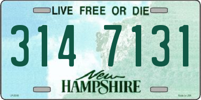 NH license plate 3147131