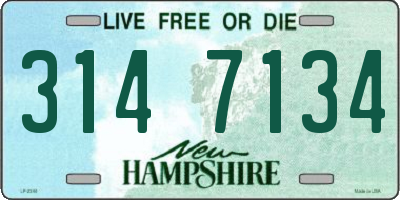 NH license plate 3147134