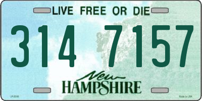 NH license plate 3147157