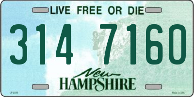 NH license plate 3147160