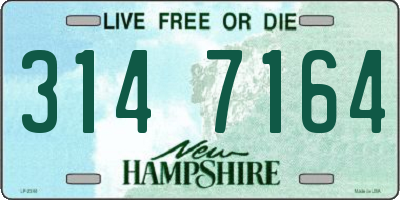 NH license plate 3147164