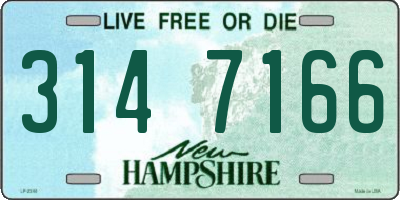 NH license plate 3147166