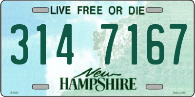 NH license plate 3147167