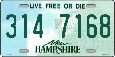 NH license plate 3147168