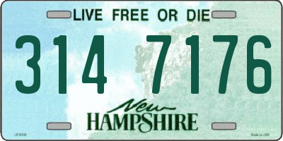 NH license plate 3147176