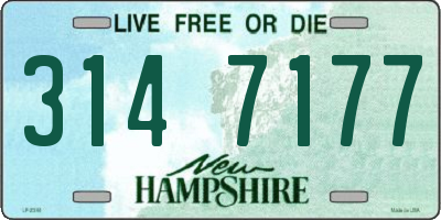 NH license plate 3147177