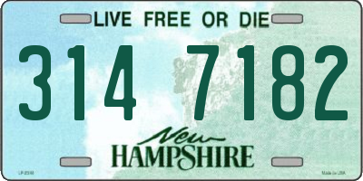 NH license plate 3147182