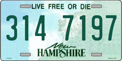 NH license plate 3147197