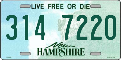 NH license plate 3147220