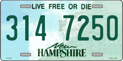 NH license plate 3147250