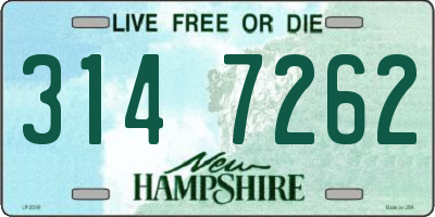 NH license plate 3147262