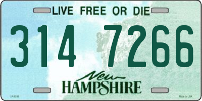 NH license plate 3147266