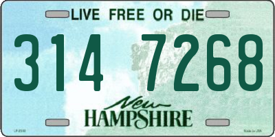 NH license plate 3147268