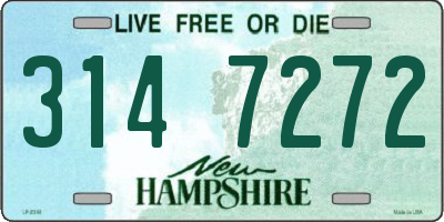 NH license plate 3147272