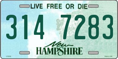 NH license plate 3147283
