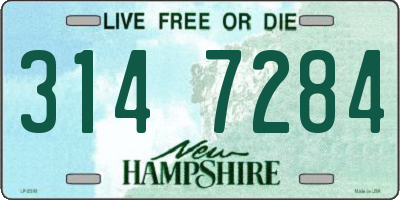 NH license plate 3147284