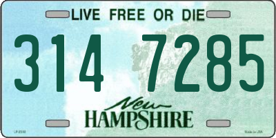 NH license plate 3147285