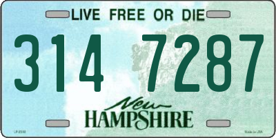 NH license plate 3147287