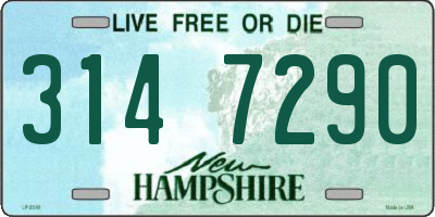 NH license plate 3147290
