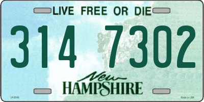 NH license plate 3147302