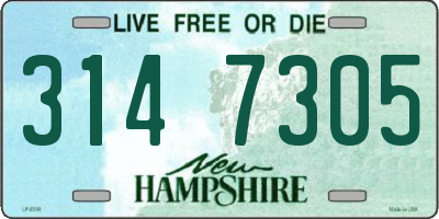 NH license plate 3147305
